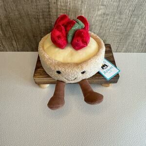 Jellycat Fleurette Tarte Aux Fraises Strawberry Tart NEW! FAST SHIP Gift for Her